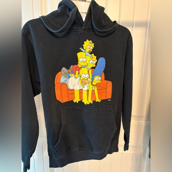 Source Unknown Other - The Simpsons Youth XL Black hooded sweatshirt